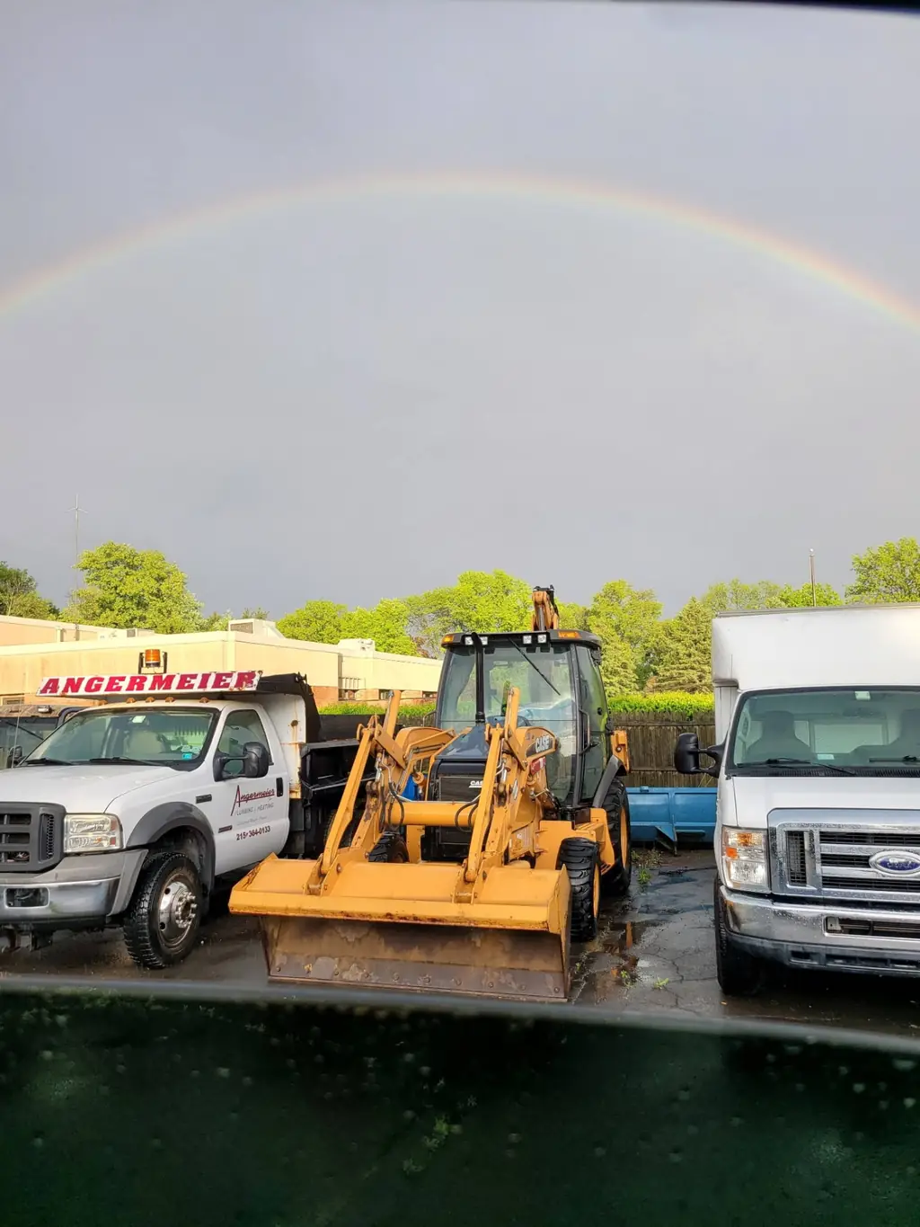 Angermeier Plumbing & Heating service truck fleet in Bucks County, PA